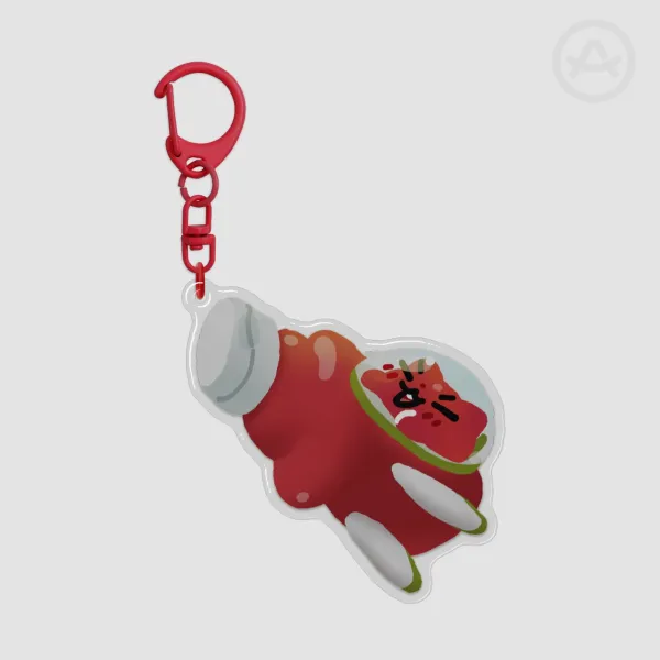 Ketchup Rocket Keychain (Catsup on Top)