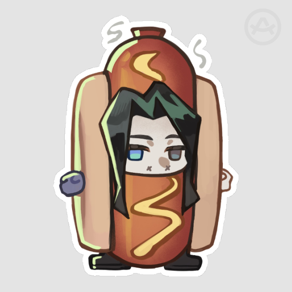 Deadlock | Hot dog Victor Die Cut Sticker