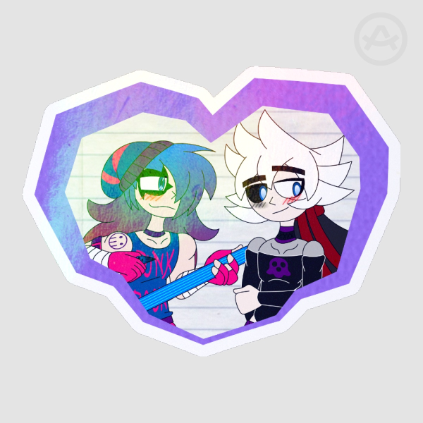 Haunted Note Pride Month Die Cut Stickers