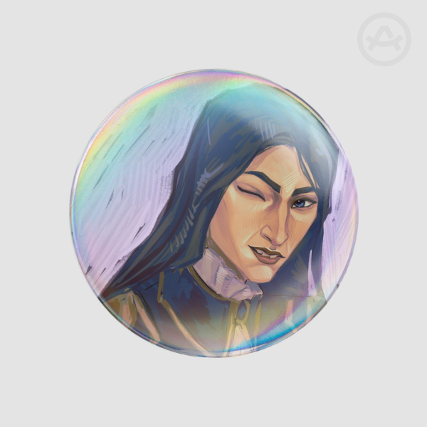 Arcane Caitlyn button pin