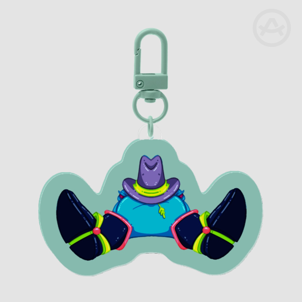 Scooter Squat Keychain