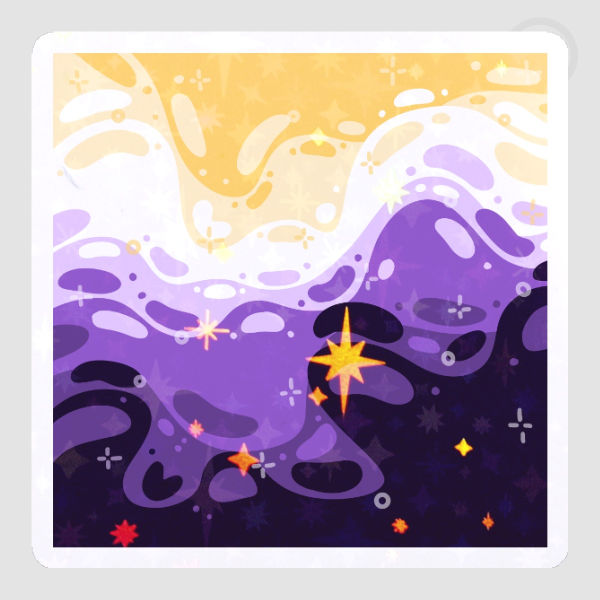 Non binary Subtle Pride Flag