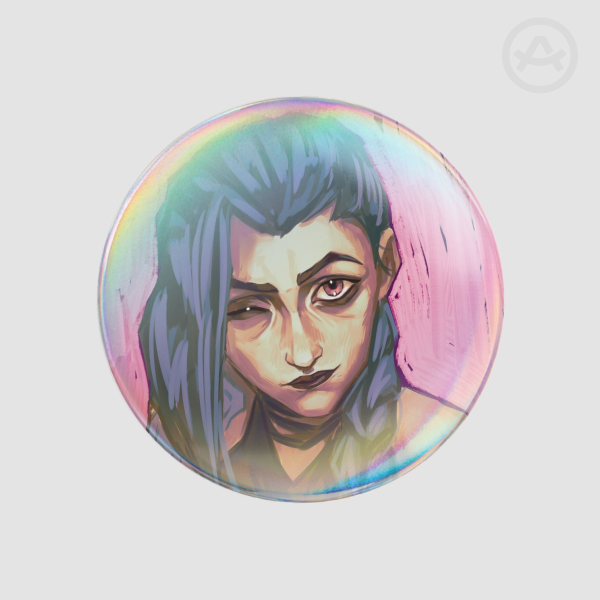 Arcane Jinx button pin