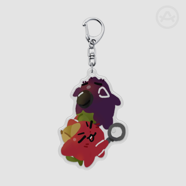 Detective Catsup Keychain (Catsup on Top)