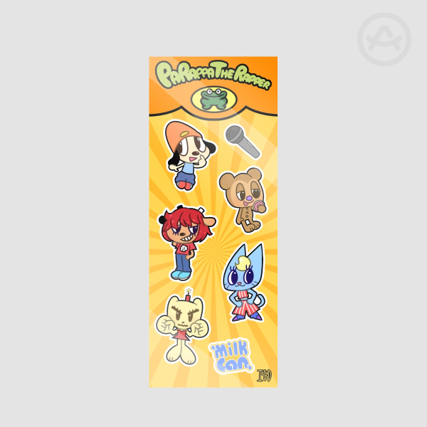 Parappa The Rapper Chibi Sticker Sheet