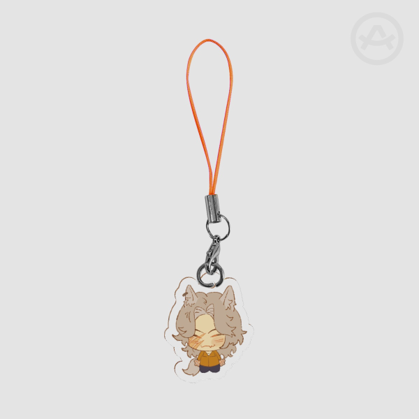 Silver Deadlock phone charm