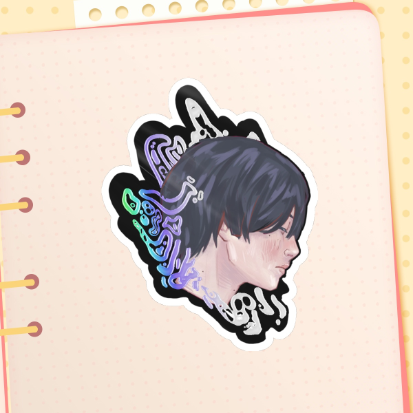 TSHD yoshiki sticker with holo applications