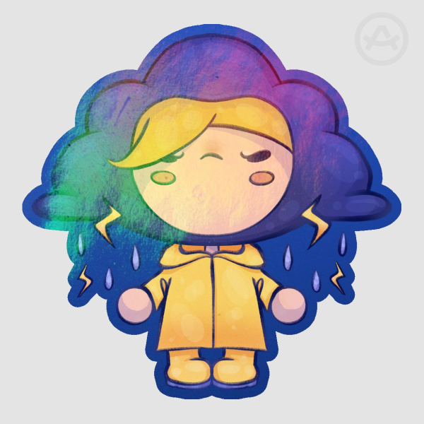 Thunder Cloud Goober Sticker