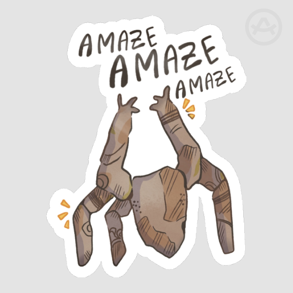 Rocky Amaze Glossy Stickers