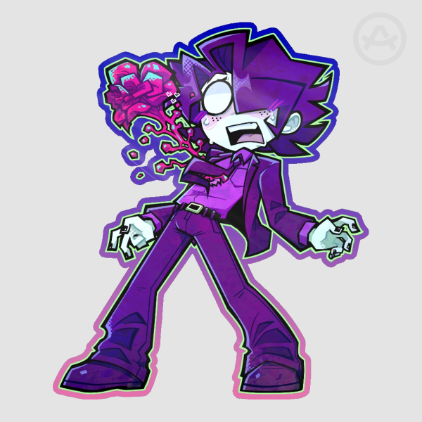 Dante Heartburst Sticker