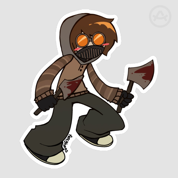 Ticci Toby CreepyPasta Sticker