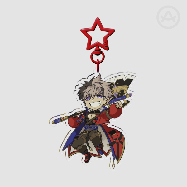 Crimzon Ruze Clear Acrylic Keychain