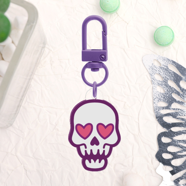 SKULL | Full Bleed Acrylic Keychain