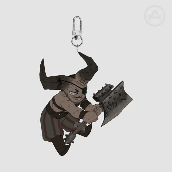The Iron Bull Clear Acrylic Keychains