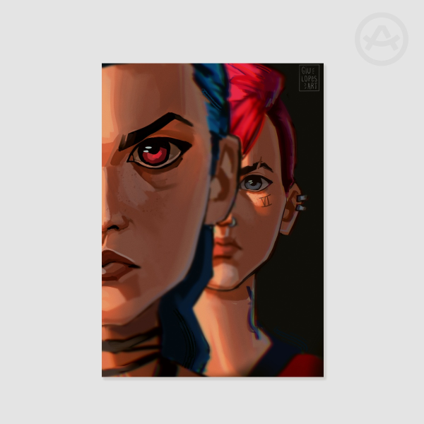 Jinx and Vi - Arcane Print