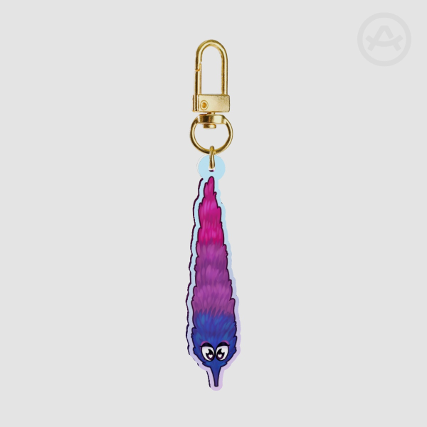 Bisexual Pride - Stringless Worm (Rainbow Acrylic)