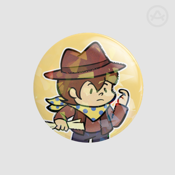Clover Button Pin