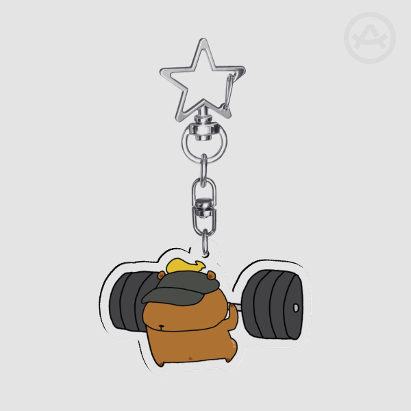 Gym Capy Keychain