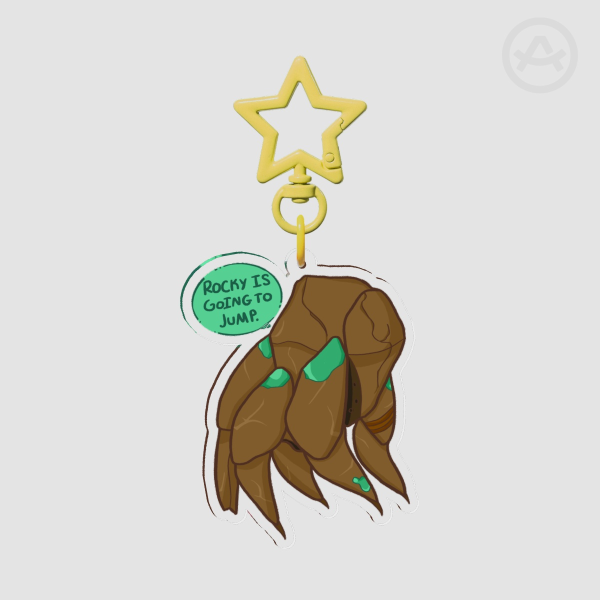 “Rocky is going to jump” Keychain