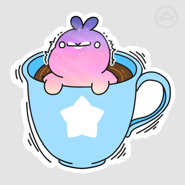 Coffee Bun Sticker