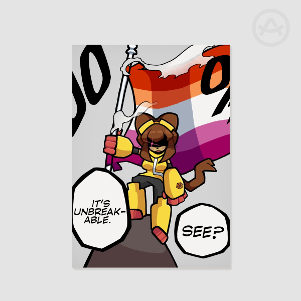 KIT LESBIAN FLAG - POSTER