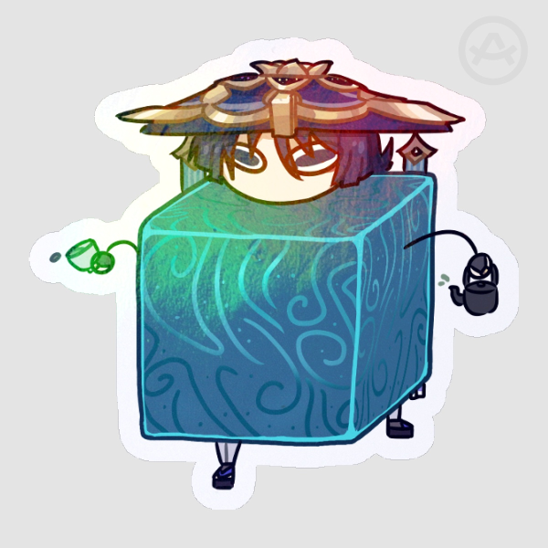(Genshin Impact) Wanderer Cube Sticker
