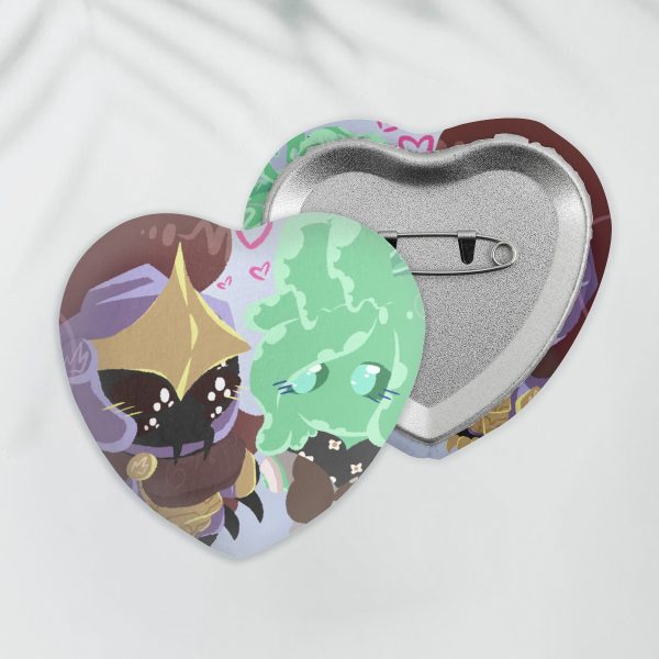 SlimeKnight Heart Badge | Plush
