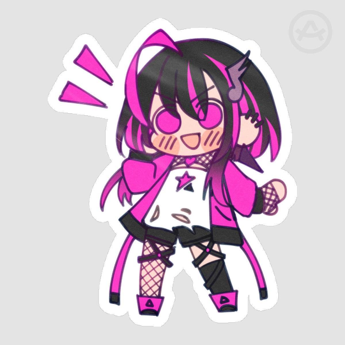 [2 inch] Hoshimi Ritsu - Arri Virtual Doodle Sticker
