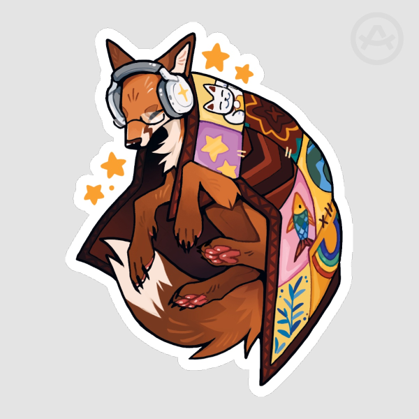 Limited Fox grace Blanket || Sticker