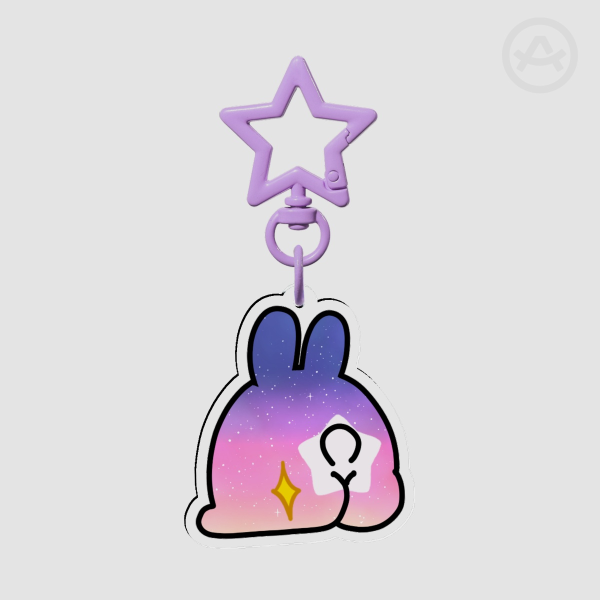 Buns Out Keychain