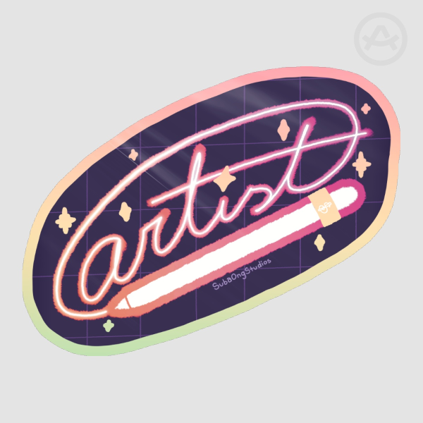 Digital Artist Die Cut Stickers