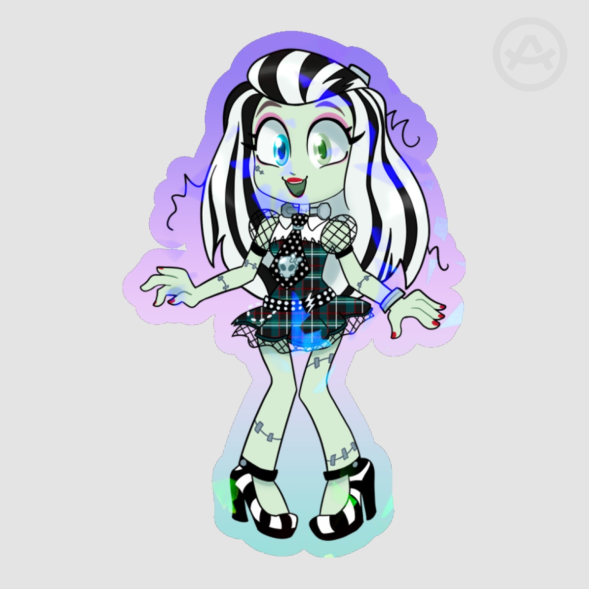 ⋆☆ Frankie Stein - Colour Edge Sticker - Monster High ☆⋆