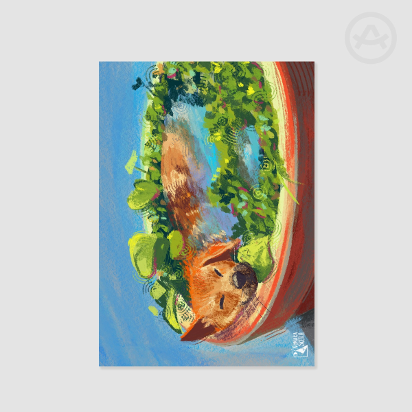 sleepy doggo poster