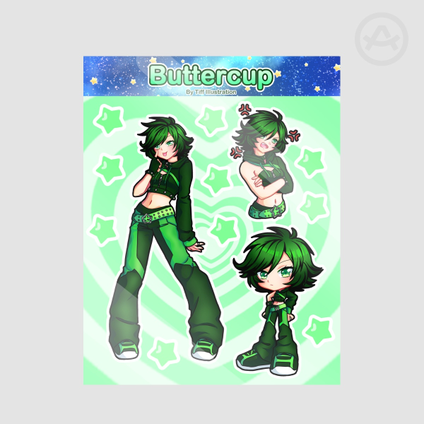 Buttercup Sticker Sheet
