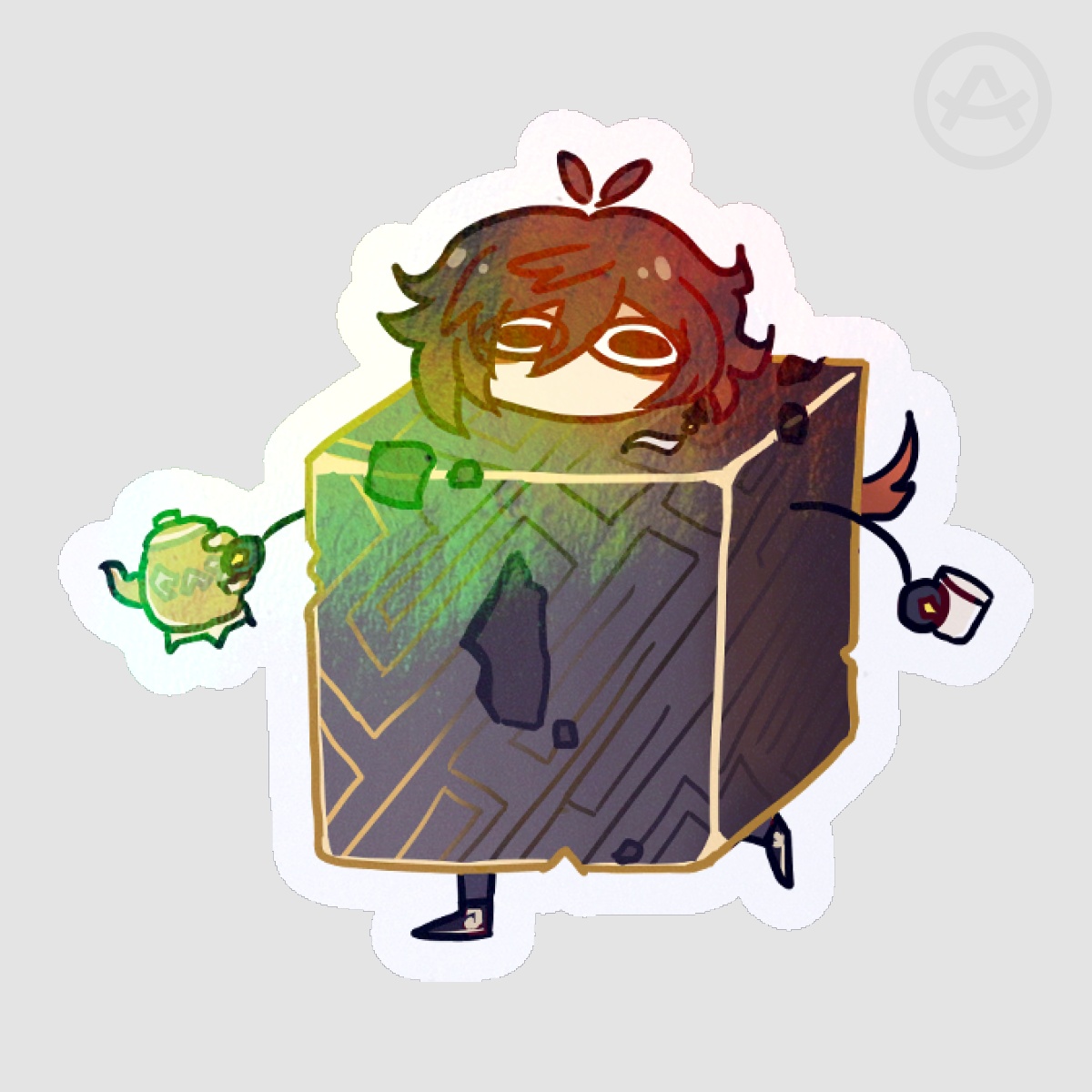 (Genshin Impact) Zhongli Cube Sticker