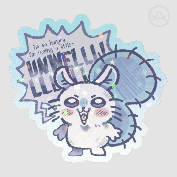 (CHIIKAWA) Hungry Momonga Sticker