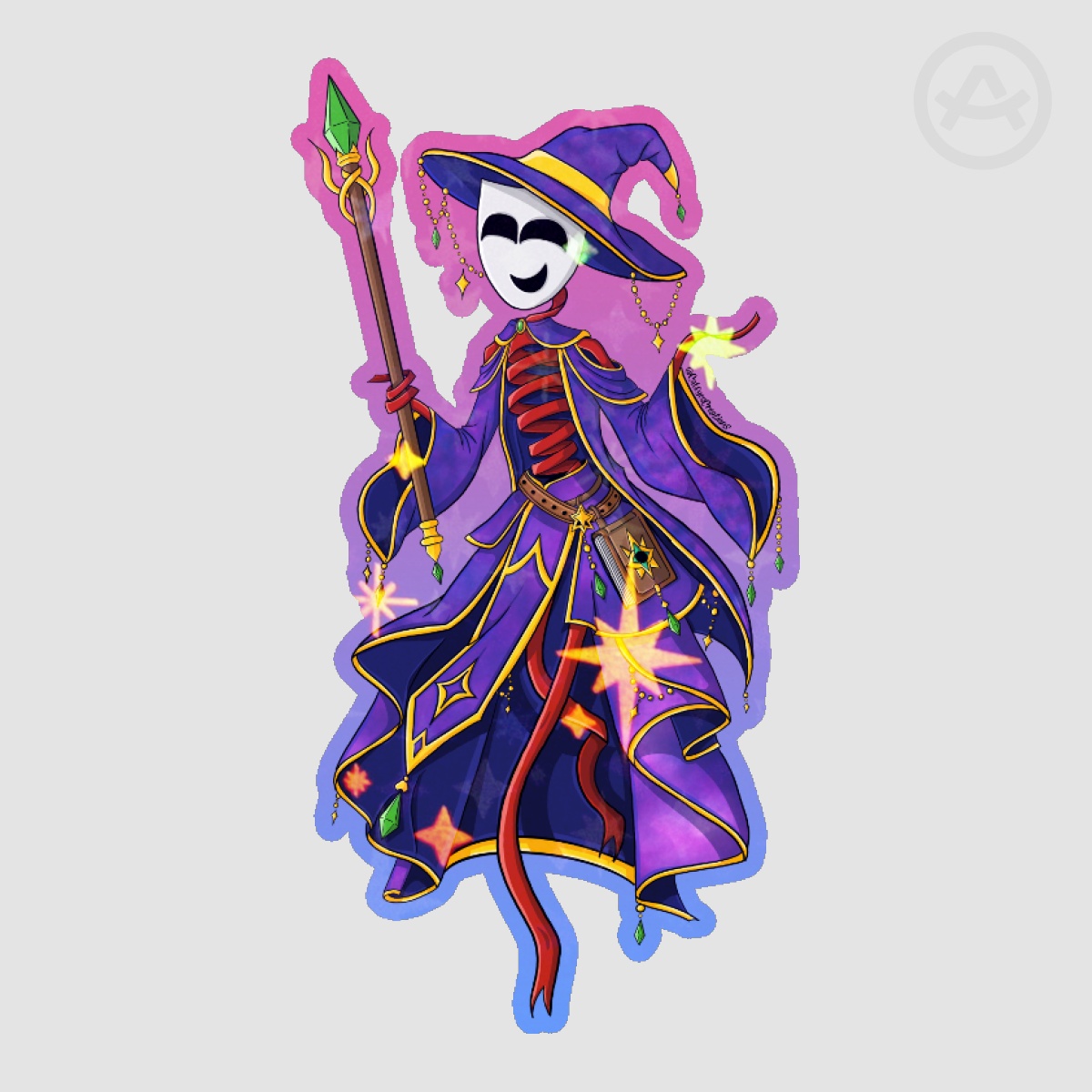 Sorcerer Gangle TADC Holo Star Sticker