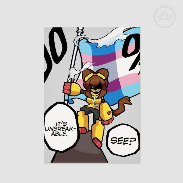 KIT GAMEOVERSE TRANS FLAG - POSTER