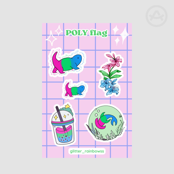 Poly Pride - Stickers Sheet