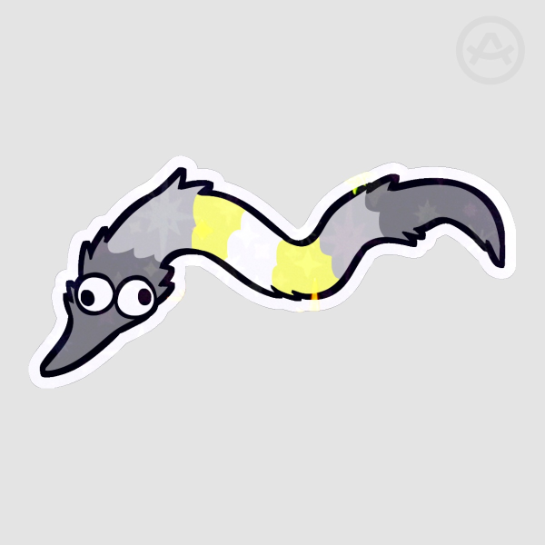 Pride Worm | Demigender Sticker