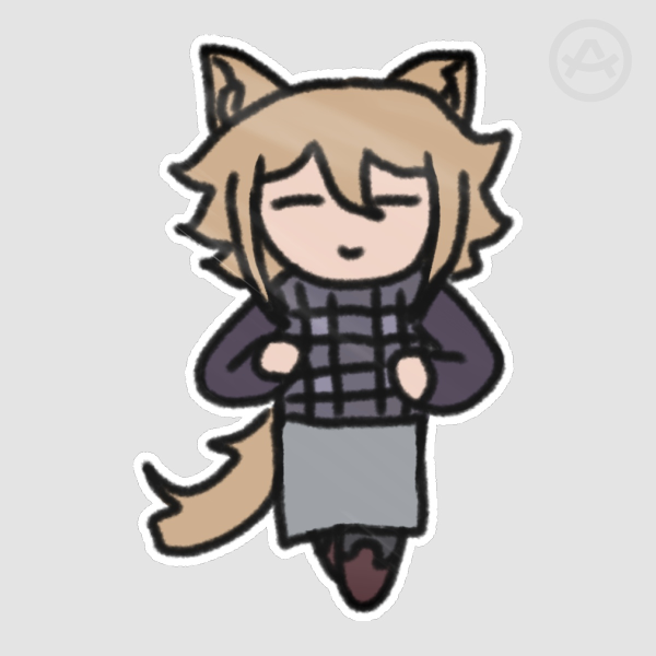 Yume 2kki Urotsuki Wolf Sticker