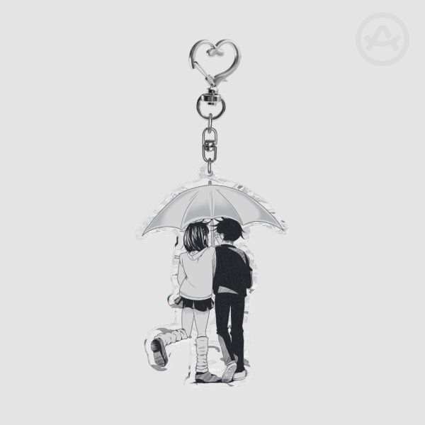 Momo and Okarun Keychain