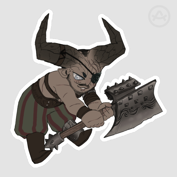 The Iron Bull Die Cut Stickers