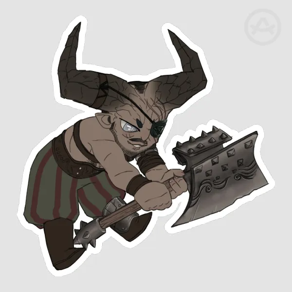The Iron Bull Die Cut Stickers