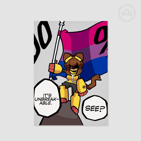 KIT GAMEOVERSE BI FLAG - POSTER