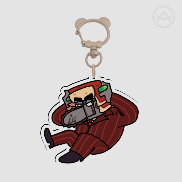 Chainsaw Consultant (Chip Revvington) - Clear Acrylic Keychain