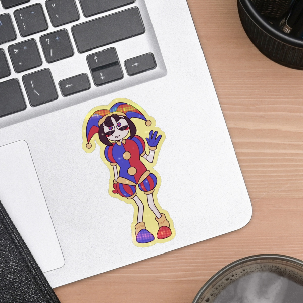 Pomni (TADC) Colored Edge Die Cut Stickers