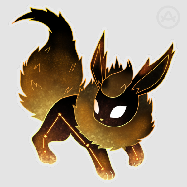 Flareon Constellation Sticker