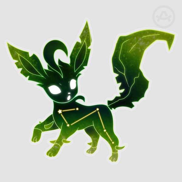Leafeon Constellation Sticker