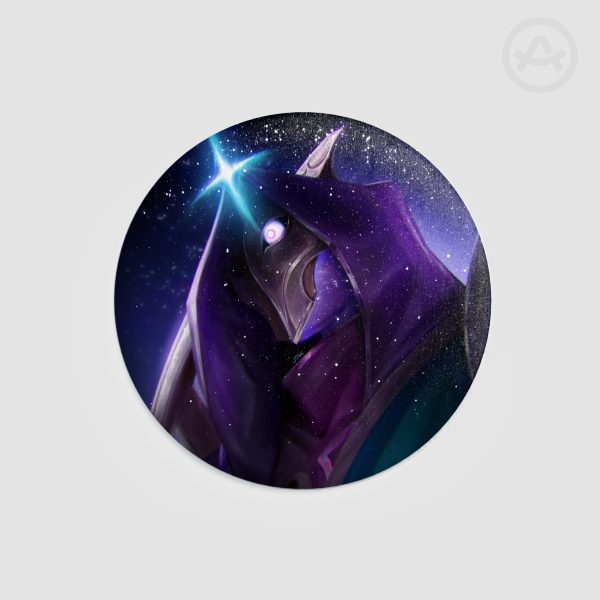 DC Jhin Round Badge (Button Pins)
